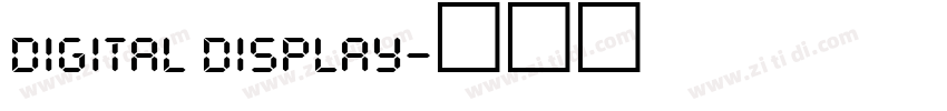 digital display字体转换